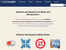 Tablet Screenshot of mediarealm.com.au